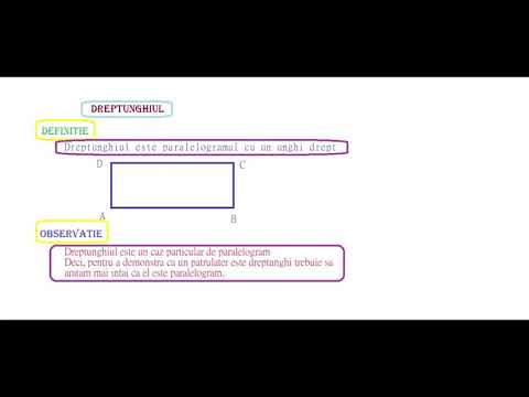 Dreptunghiul. Teorie și o problema rezolvată