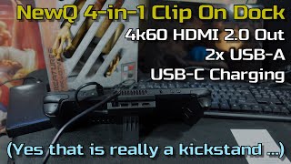 Steam Deck: NewQ Clip On Hub With Dock Kickstand