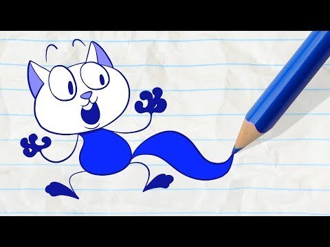 [Animate] Too Many Cats for Pencilmate! -in- BEDTIME BLUES - Pencilmation Cartoons for Kids