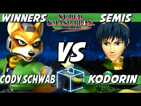 Coinbox 58 - Cody Schwab (Fox) vs Kodorin (Marth) Winners Semis - Smash Melee
