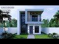Small House Design | Modern House 2 Storey  | 6m x 7m with 3 Bedroom