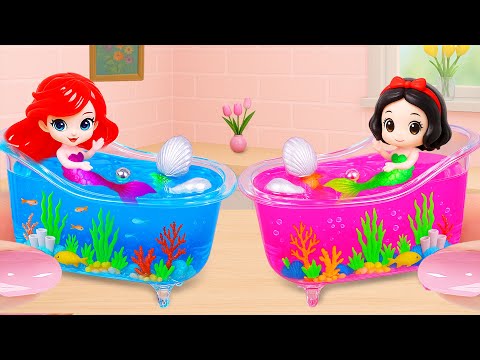 Enjoyable Making Miniature Amazing Mermaid Cake 🧜🏻‍♀️  Ocean Dessert ASMR | Tiny Joy Bakes 💖