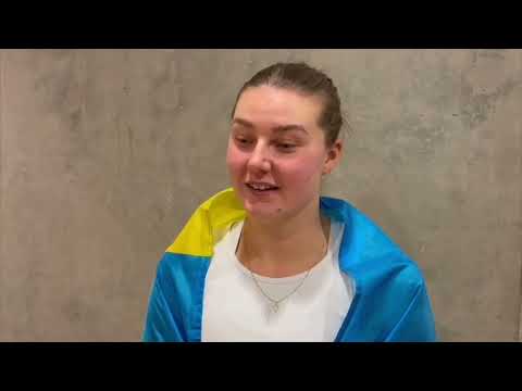 Kajsa Rinaldo Persson efter vinsten i London