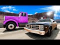 Cops VS Truckers in Epic Police Chase in BeamNG Mods!!