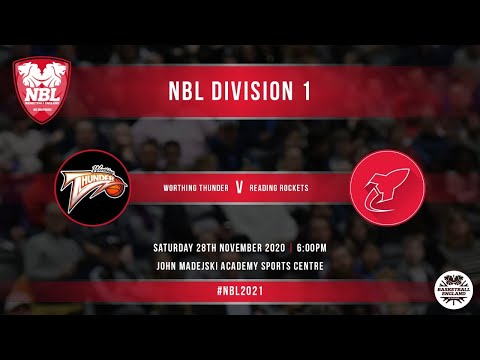 NBL1:Worthing Thunder vs Reading Rockets - 28.11.20