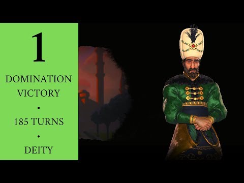 Civilization VI: Gathering Storm • Turn 185 Domination Victory • Deity • Ottomans • Part 1