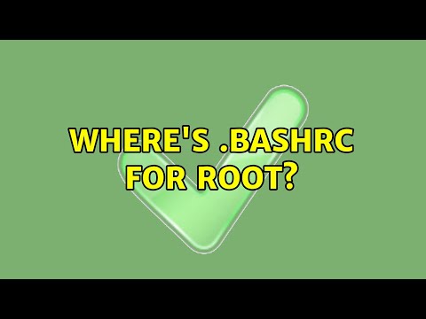 Where's .bashrc for root? (7 Solutions!!)