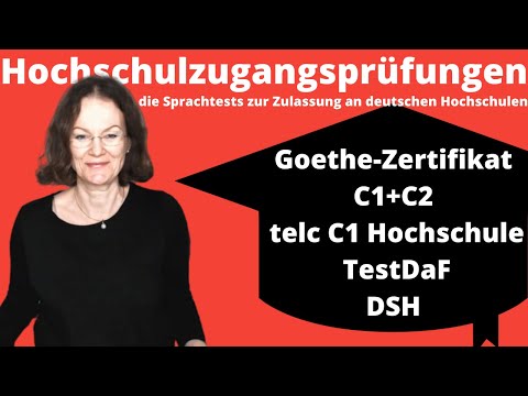 Hochschulzugangsprüfungen: Goethe-Zertifikat C1+C2, TestDaF, Telc C1, DSH | Studieren in Deutschland