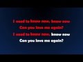 John Newman - Love Me Again Karaoke