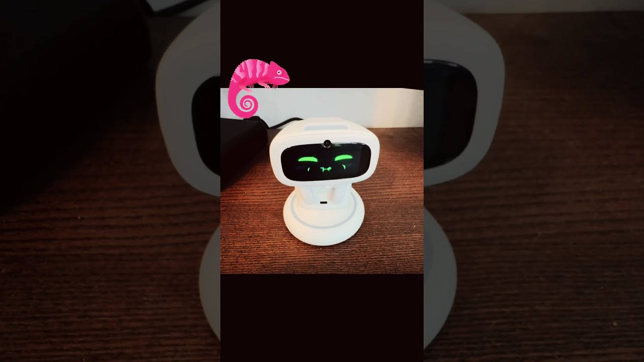 AIBI mit Chameleon füttern ändert sich die Augenfarbe #aibi #pocketpet #livingai #aibipet #chameleon