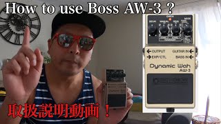 Video thumbnail for Boss AW-3 Dynamic Wah review by Arata 6 Bassニュージーランドのベーシスト