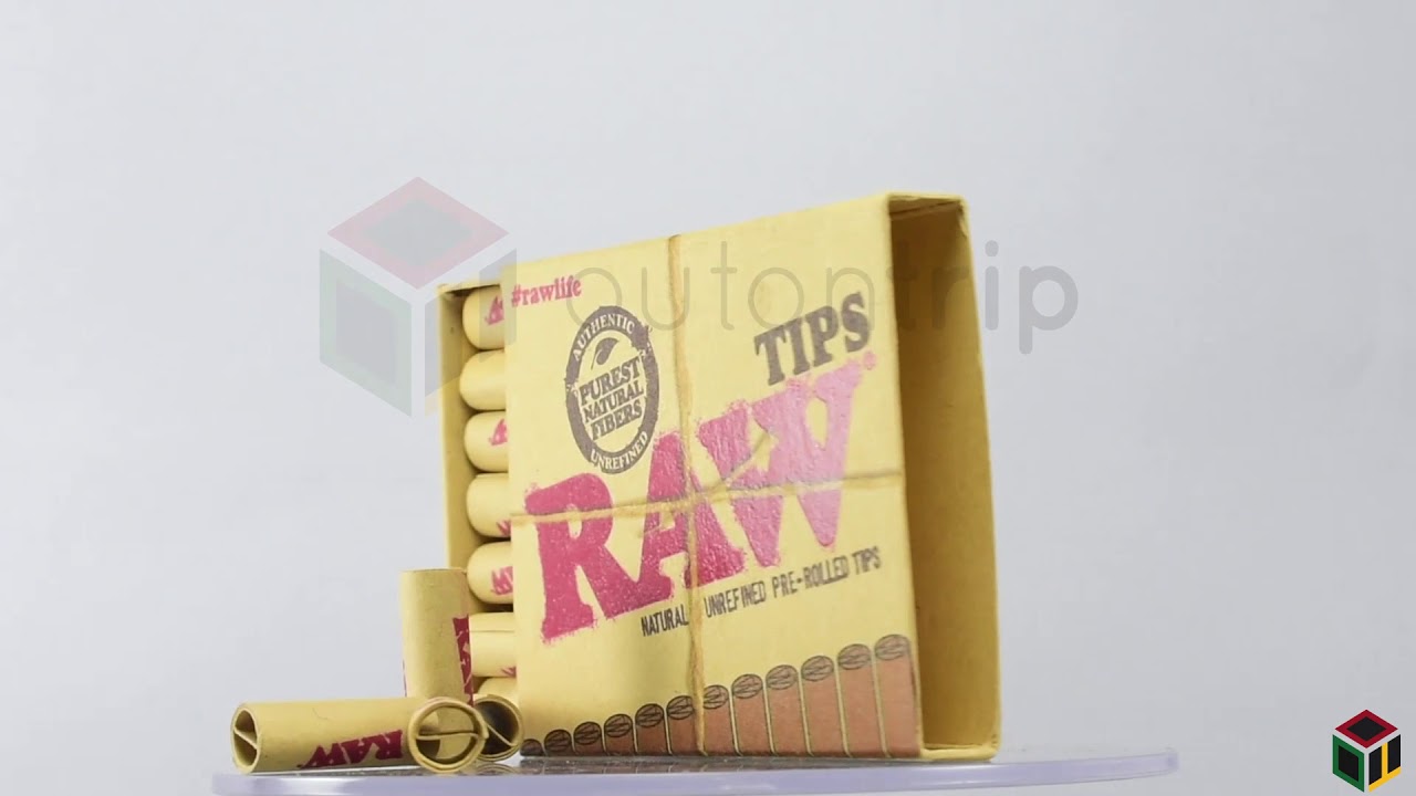 RAW PREROLLED ROLLING paper FILTER TIPS/ROACH