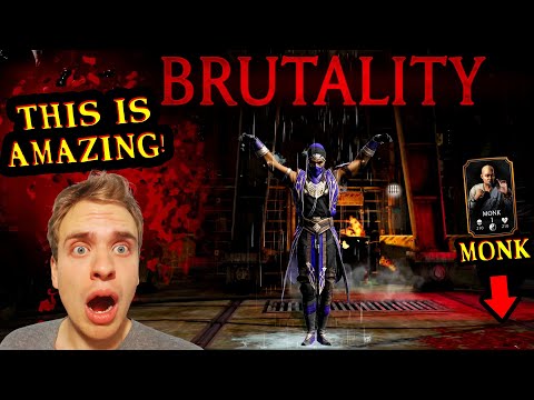 I Did Rain's Brutality to a MONK in MK Mobile! I Absolutely LOVE Rain's Brutality! SO GOOD!