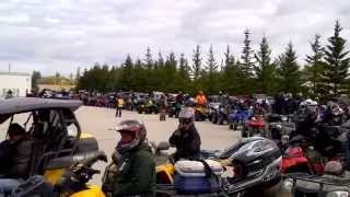 preview picture of video '2014 Manitoba ATV Ride For Dad - Parade Line Up'