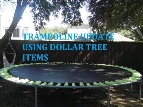 DIY: Trampoline Spring Cover using DOLLAR TREE Noodles! Video