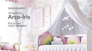 QUARTO DE BEBÊ AMIGUINHAS ARCO-ÍRIS | GRÃO DE GENTE
