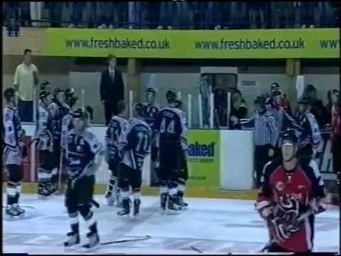 Cardiff Devils vs Hull Stingrays EIHL Brawl 13-9-09