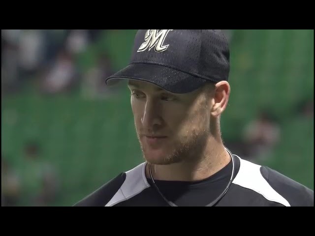 マリーンズ・グライシンガー投手ヒーローインタビュー 8月14日 福岡ソフトバンクホークス 対 千葉ロッテマリーンズ