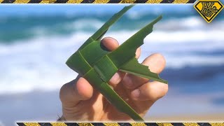 How To Make a "Fish On A Stick" Toy (Cool Palm Leaf Craft)