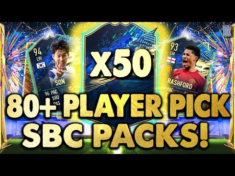EPL TOTS PLAYER PACKED!!😱 X50 80+ PLAYER PICKS! PREMIER LEAGUE  TOTS SBC - FIFA 21 Ultimate Team