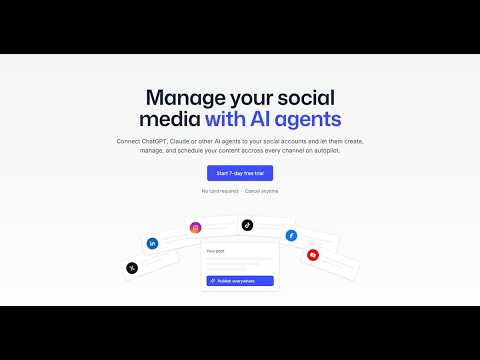PostQuest Agentic Social Media Scheduler - quick demo