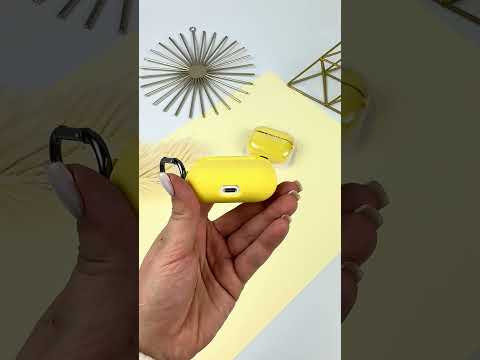Чехол на AirPods Pro с микрофиброй Желтый (4) - фото 1 - id-p2086041885