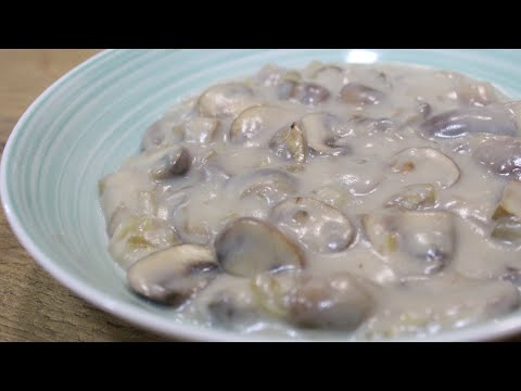 Gljive u bijelom sosu bez vrhnja - Creamy Mushroom Sauce Recipe - Foodbyaida
