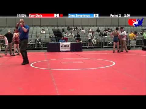 Cory Clark vs. Drew Templeman at 2013 Junior Nationals - FILA - FS