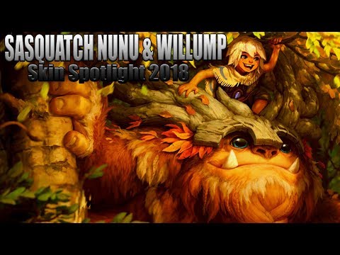 SASQUATCH NUNU & WILLUMP Skin Spotlight 2018 || League of Legends nunu Rework SKin !