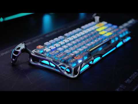 A cool mechanical keyboards - GravaStar Mercury K1 Pro. Thocky typing feel