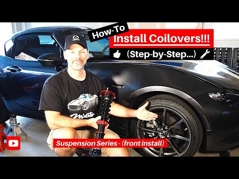 (ND) Mazda Miata COILOVER Install (FRONT) // MeisterR Zeta CRD Coilover Install