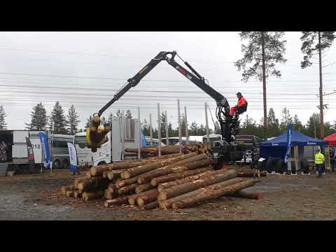 Puunkuormaajamestari 2018 Finaali Metko. Jari Sarajärvi, Saarivirta.