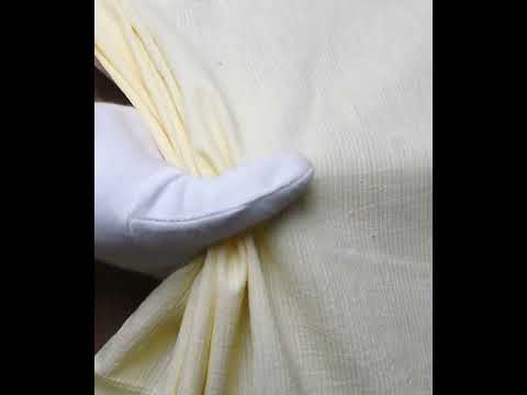 Stripe Cream Pure Cotton 77 GSM Handwoven Fabric — video