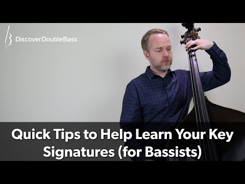 Quick Tips to help Learn Your Key Signatures (for Bassists)