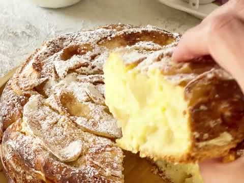 Torta di mele e yogurt soffice e alta