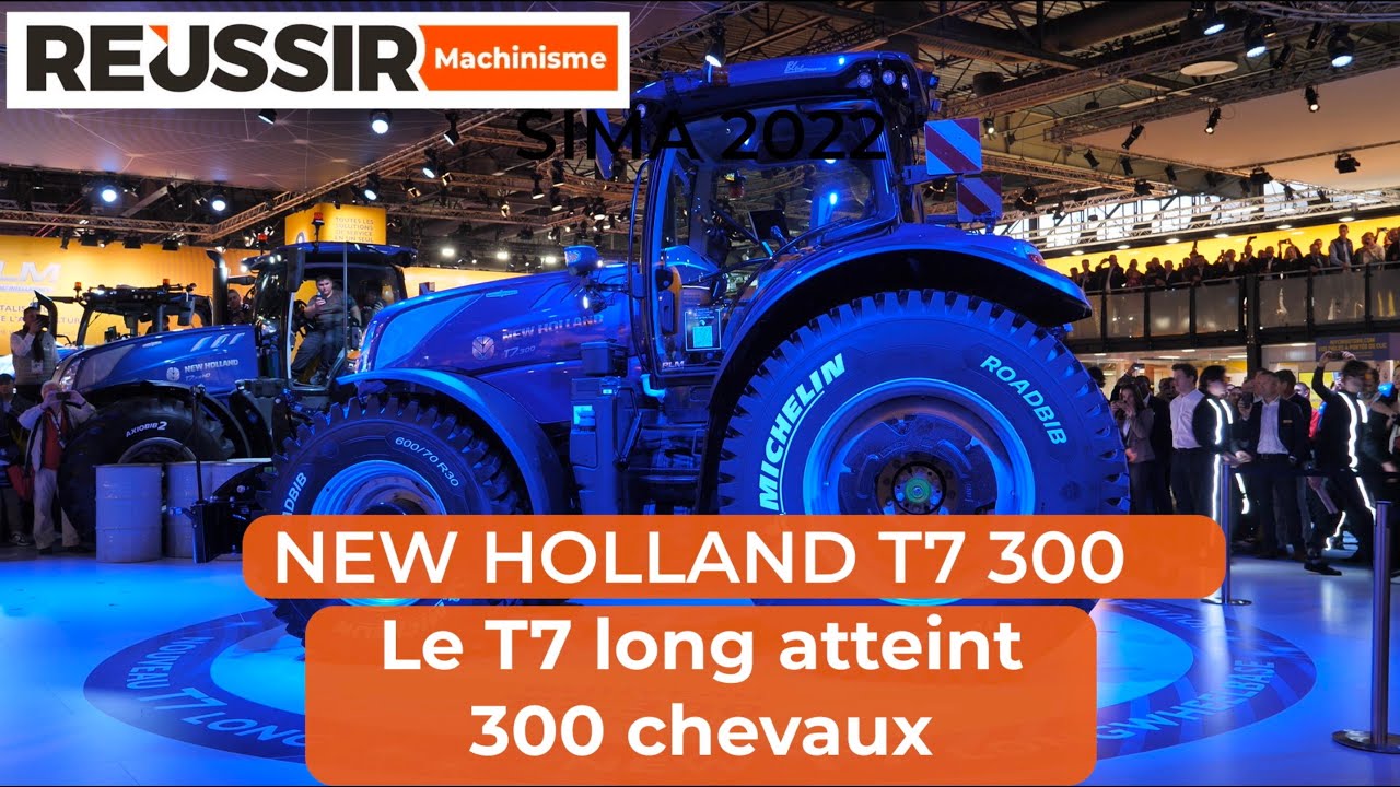 SIMA : New Holland - Le T7 long atteint 300 chevaux