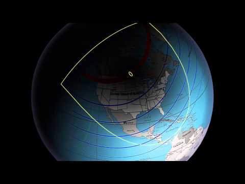 February 26, 1979 Eclipse of the Sun over USA (animated)