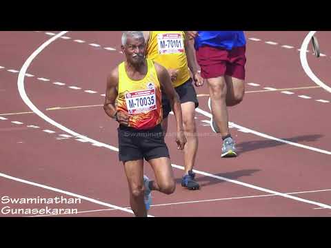 100m final time trial heat 2  Men 70 India's Masters Athletics 2026