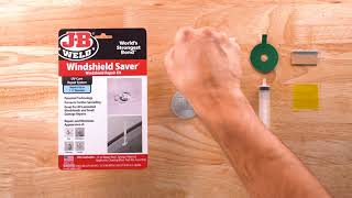 How to Fix a Chipped Windscreen  J B Weld Windshield Saver Kit 1