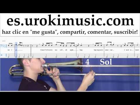 Como Tocar Trombón Adele - When We Were Young Tablatura Parte#2 um-i927