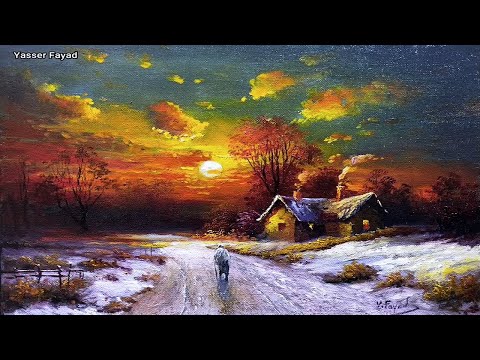 How I Paint Landscape Just By 4 Colors Oil Painting Landscape Step By Step 95 By Yasser Fayad