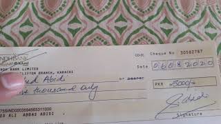 Payee Account Only cheque in CROSSING