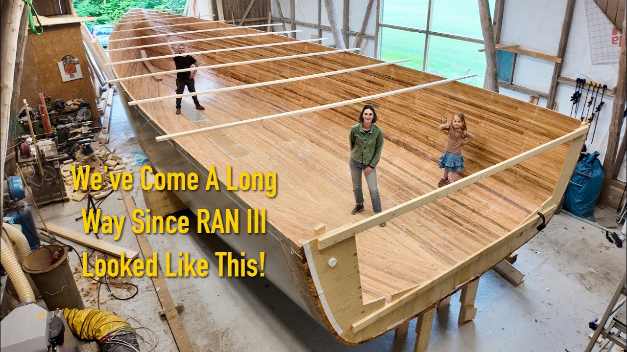 Deck Shelf In, The Flu Hits But The Boat Building Never Stops! - Ep. 432 RAN Sailing