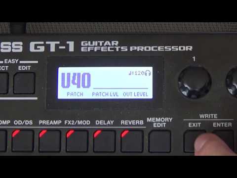 Boss GT-1│Multi Effects Processor│Tutorial - Set-up Basics.