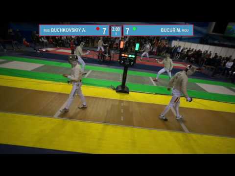 T16. BUCUR Madalin (ROU) - BUCHKOVSKIY Artem (RUS). Sabre men.