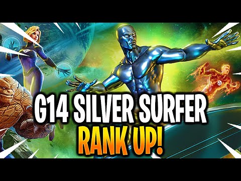 *NEW* G14 SILVER SURFER RANK UP & GAMEPLAY! - MARVEL Strike Force - MSF