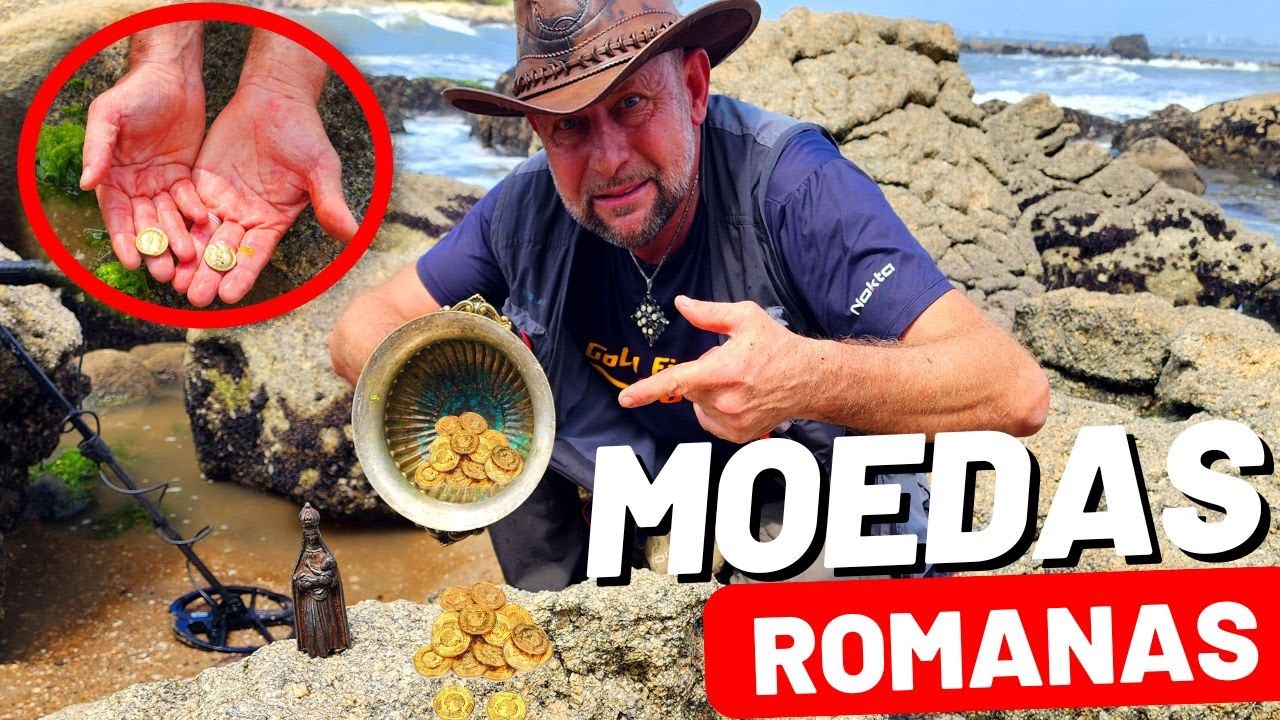 Moedas ROMANAS encontradas na praia