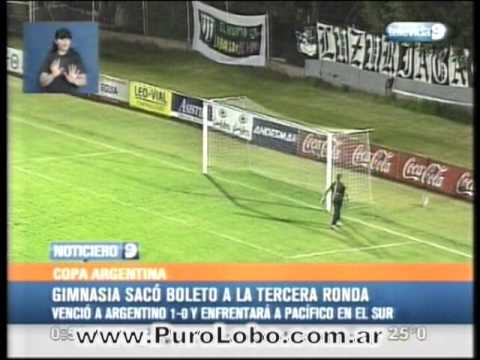 www.PuroLobo.com.ar:  Gimnasia (MZA) 1 - Argentino (Mza) 0 - Fase 2 - Copa Argentina 2013/14