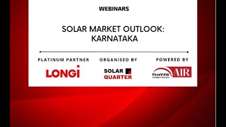 Webinar: Solar Market Outlook  Karnataka