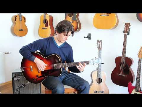Gibson ES-150 1941 - cool guitar with a lot of vintage mojo, similar to Charlie Christian's - video